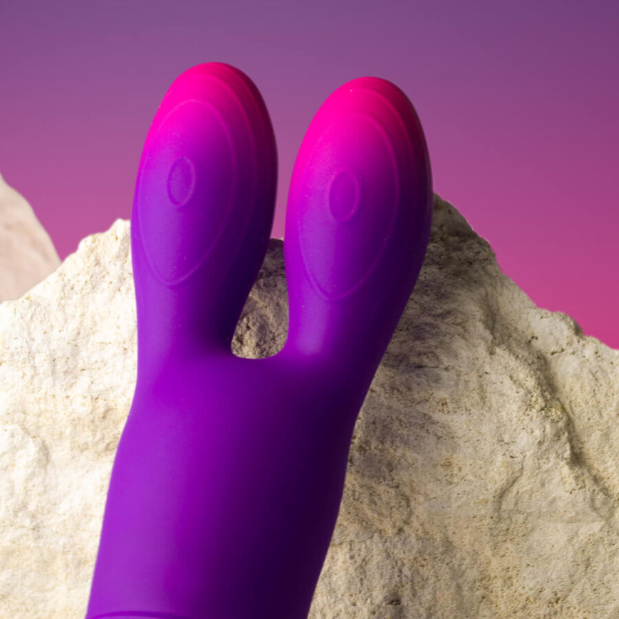 ROCKS- OFF - GLO-GIRL BUNNY VIBRADOR FLEXIBLE MORADO - Imagen 5