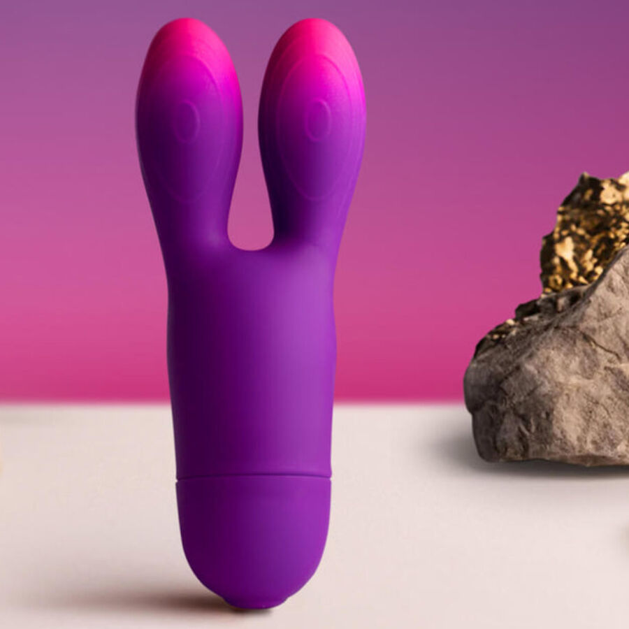 ROCKS- OFF - GLO-GIRL BUNNY VIBRADOR FLEXIBLE MORADO - Imagen 2