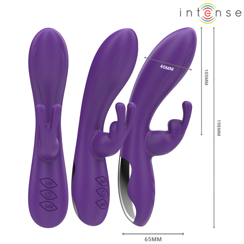 INTENSE - RANDALL VIBRADOR RABBIT 10 VIBRACIONES MORADO - Imagen 3