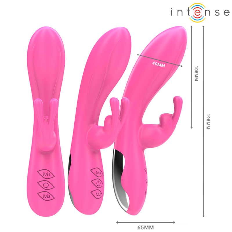 INTENSE - RANDALL VIBRADOR RABBIT 10 VIBRACIONES ROSA - Imagen 3