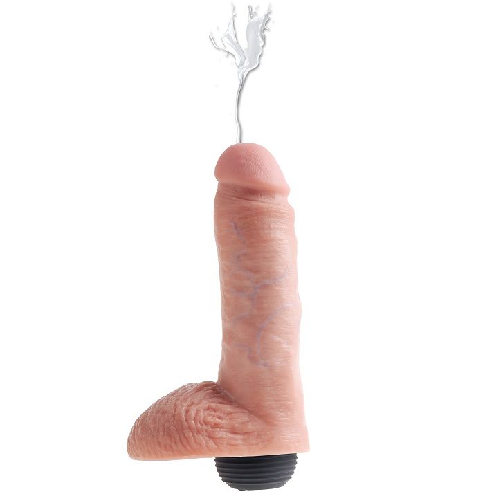 KING COCK - PENE REALÍSTICO EYACULADOR NATURAL 20.32 CM - Imagen 2