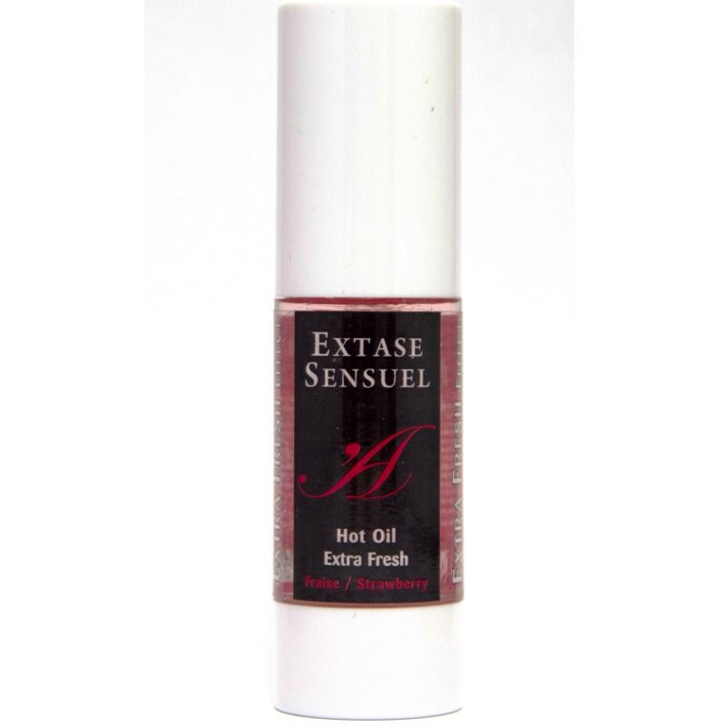 EXTASE SENSUAL - ACEITE MASAJE EFECTO EXTRA FRESH FRESA 30 ML - Imagen 2
