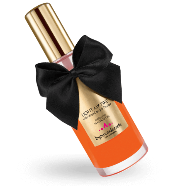 BIJOUX - ACEITE MASAJE EFECTO CALOR AROMA FRESA - Imagen 3