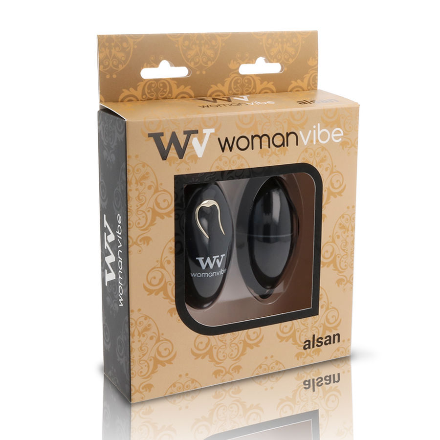 WOMANVIBE - ALSAN HUEVO CONTROL REMOTO NEGRO SILICONA NEGRO - Imagen 2