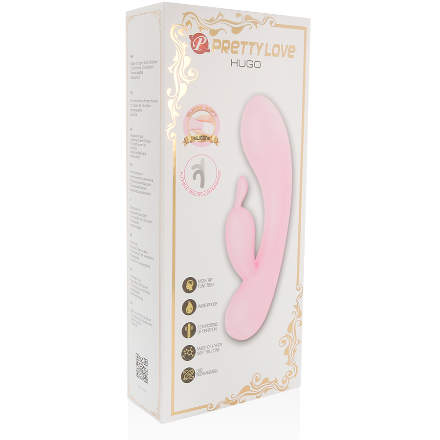 PRETTY LOVE - SMART HUGO VIBRADOR RABBIT CON OREJITAS - Imagen 2