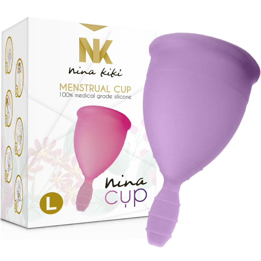NINA KIKÍ - COPA MENSTRUAL LILA - TALLA L - Imagen 4