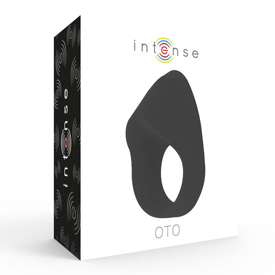INTENSE - OTO ANILLO VIBRADOR RECARGABLE NEGRO - Imagen 5
