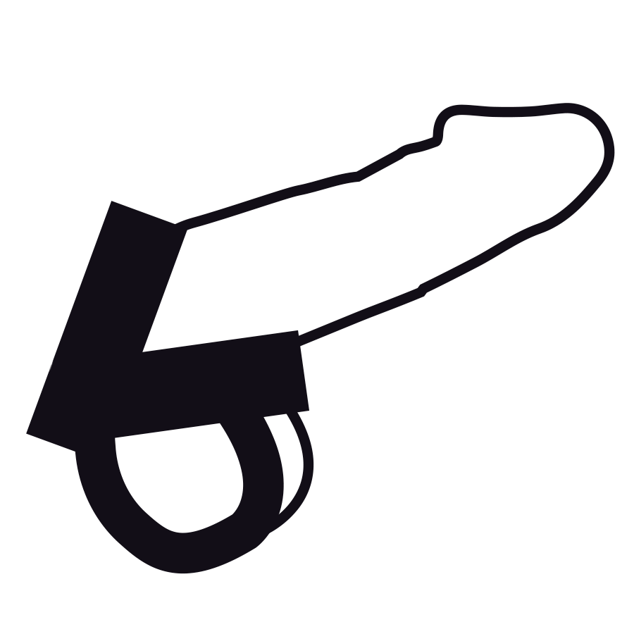 DARKNESS - ANILLO DE PIEL PARA PENE Y TESTÍCULOS - Imagen 4