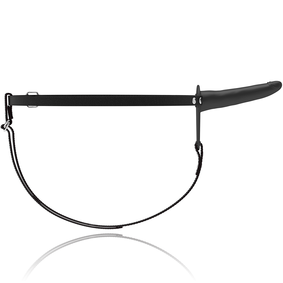 FETISH SUBMISSIVE HARNESS - VIBRADOR SILICONA NEGRO 15 CM - Imagen 3