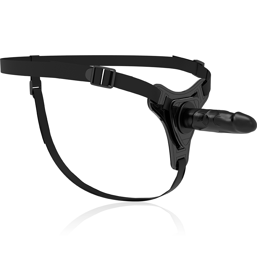 FETISH SUBMISSIVE HARNESS - SILICONA NEGRO REALISTIC 15 CM - Imagen 4