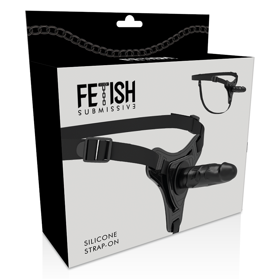 FETISH SUBMISSIVE HARNESS - SILICONA NEGRO REALISTIC 15 CM - Imagen 5