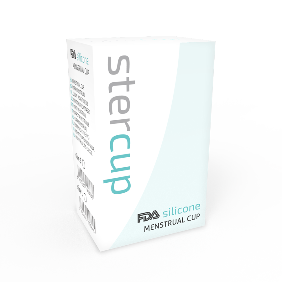 STERCUP - COPA MENSTRUAL FDA SILICONA AQUAMARINA - TALLA L - Imagen 4