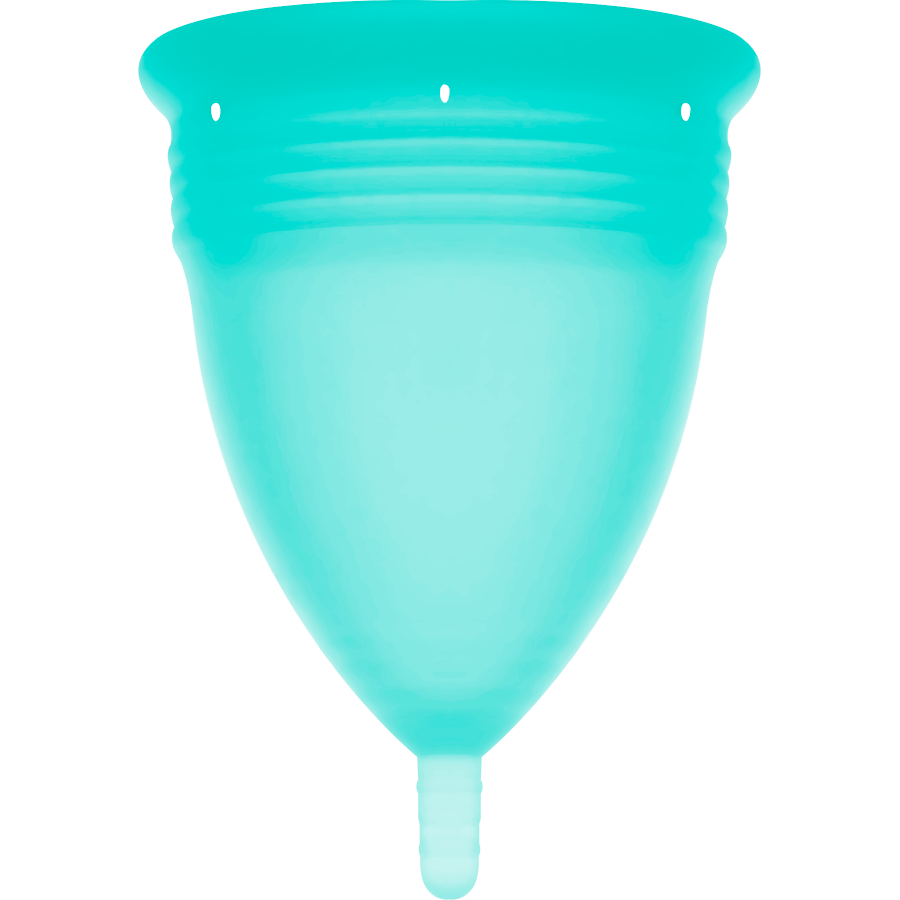 STERCUP - COPA MENSTRUAL FDA SILICONA AQUAMARINA - TALLA S - Imagen 3