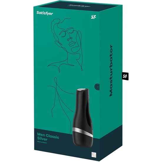 SATISFYER - MASTURBADOR MEN CLASSIC PLATA - Imagen 2