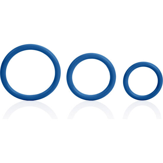 CALEXOTICS - SET TRES ANILLAS AZUL ERECCIÓN - Imagen 2