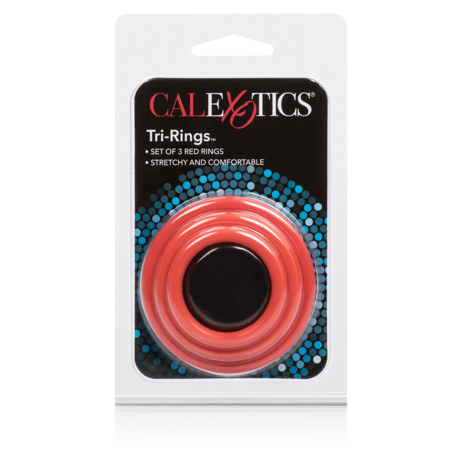 CALEXOTICS - SET TRES ANILLAS ERECCIÓN ROJO - Imagen 4