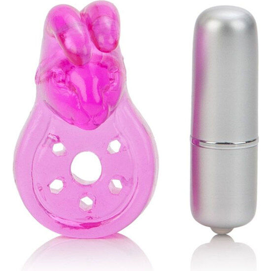 CALEXOTICS - MICRO VIBE AROUSER BUNNY ANILLO VIBRADOR ROSA - Imagen 2