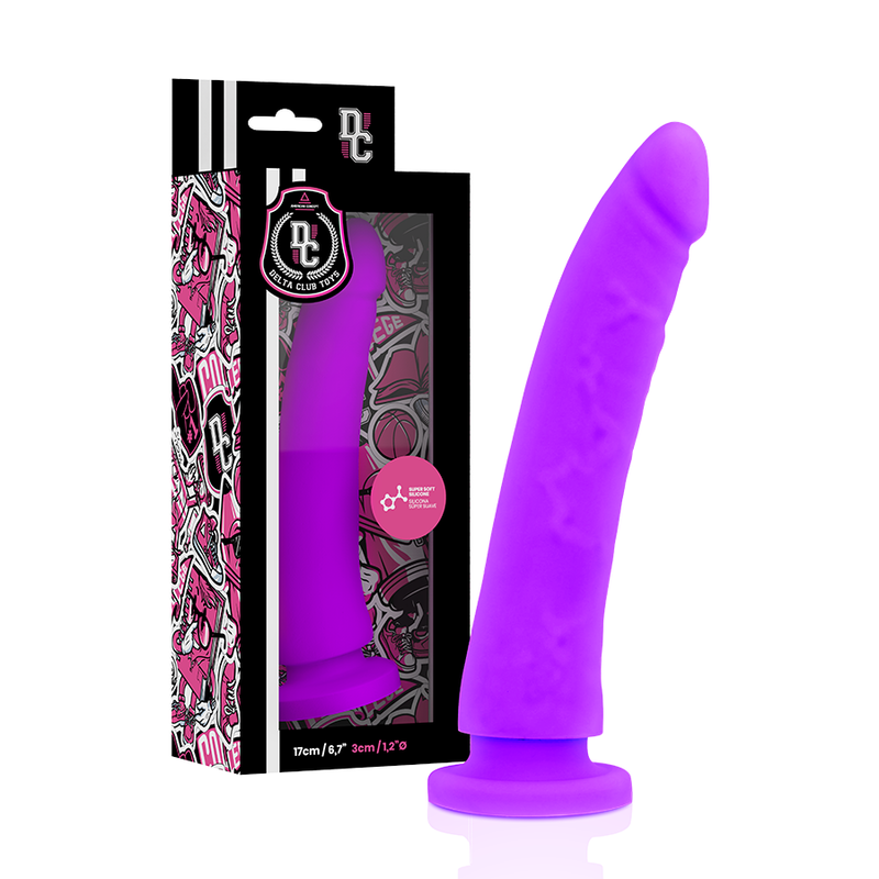 DELTA CLUB - TOYS ARNES + DILDO LILA SILICONA MEDICA 17 CM -O- 3 CM - Imagen 3