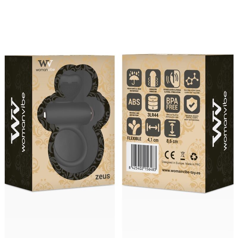 WOMANVIBE - ZEUS ANILLO VIBRADOR SILICONA - Imagen 2